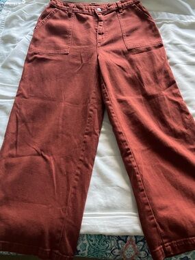 Universal Thread Brick Red Wide Leg Jeans
